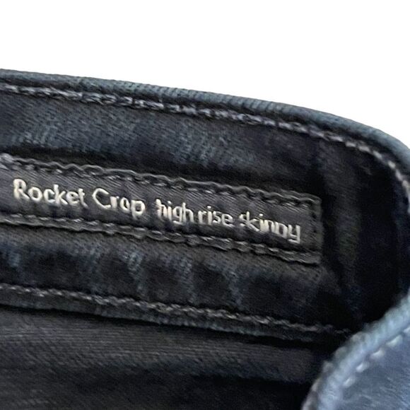 Citizens of Humanity Rocket Crop Highrise Skinny Crop Black Women's 28 - Picture 9 of 13